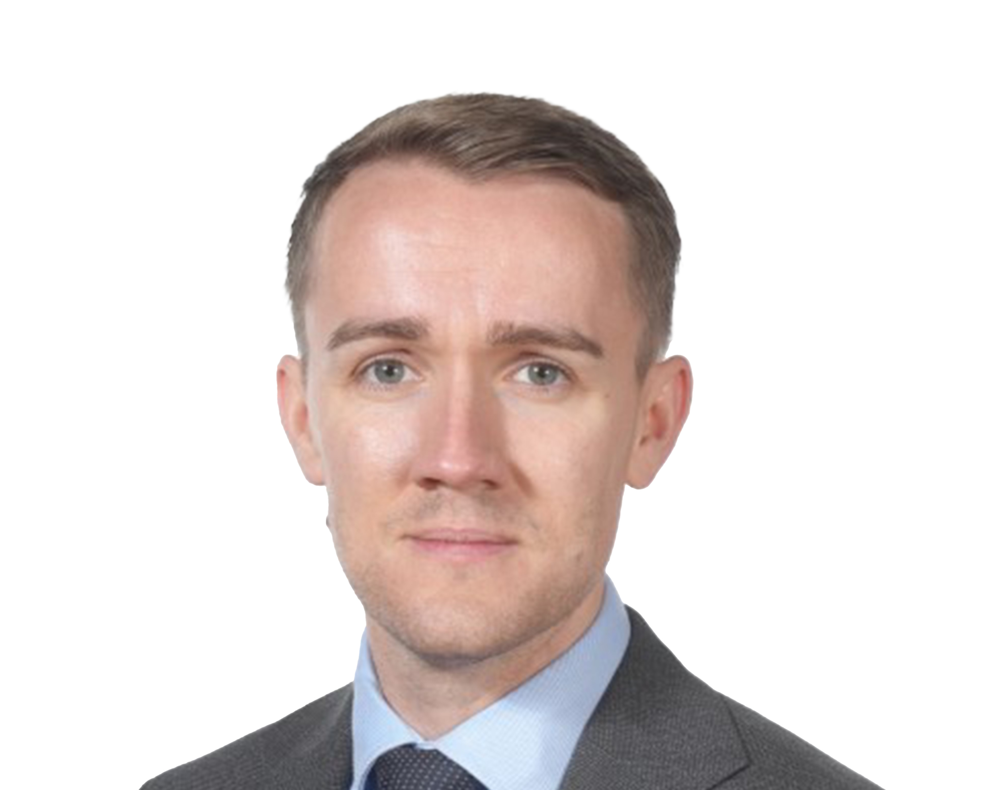 Professional headshot portrait of a person wearing business attire against a white background, suitable for official school documentation or staff directory purposes.